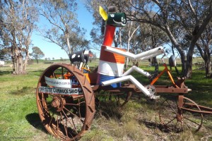 ‘Animals on bikes’ paddock art sculpture trail